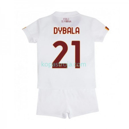 Billiga Fotbollströjor AS Roma Paulo Dybala 21 Barn Borta tröja 2022/23 Kortärmad